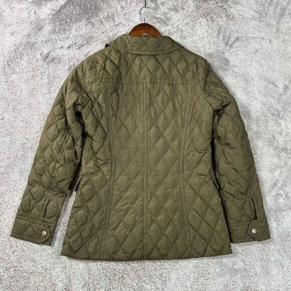J.Crew Jacket Womens Small Green Excursion Quilted Down 48592 - Picture 5 of 10